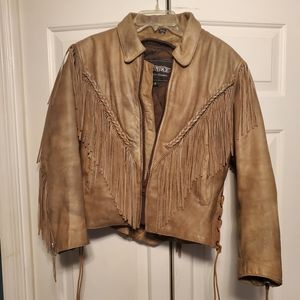 womans leather jacket